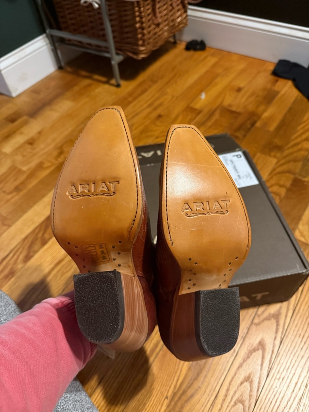 Ariat “Jolene” Brown Leather Western Ankle Bootie - Picture 7 of 7
